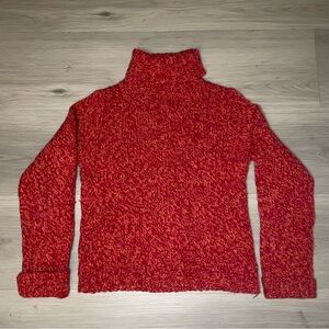 Vintage Y2K American Eagle Outfitters Knit Turtleneck Sweater Large Wool Angora
